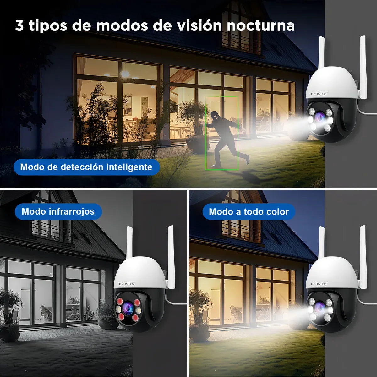 Kit NVR Wi-Fi 4 Cámaras PTZ 2MP | Monitor LCD 10” Integrado + Disco 500 GB | ¡Instalación fácil, sin cables complicados! - Mijaíl Tienda