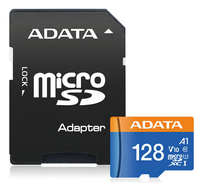 Micro SD 128 GB Adata Premier A1 V10 Clase 10 + Adaptador SD | Hasta 100 MB/s, Full HD, Resistente, Garantía - Mijaíl Tienda