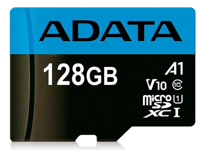 Micro SD 128 GB Adata Premier A1 V10 Clase 10 + Adaptador SD | Hasta 100 MB/s, Full HD, Resistente, Garantía - Mijaíl Tienda